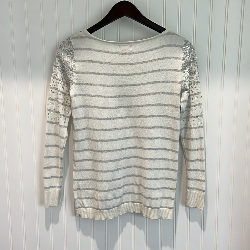 ✨ Sequin and Striped Sweater - Picture 3 of 6